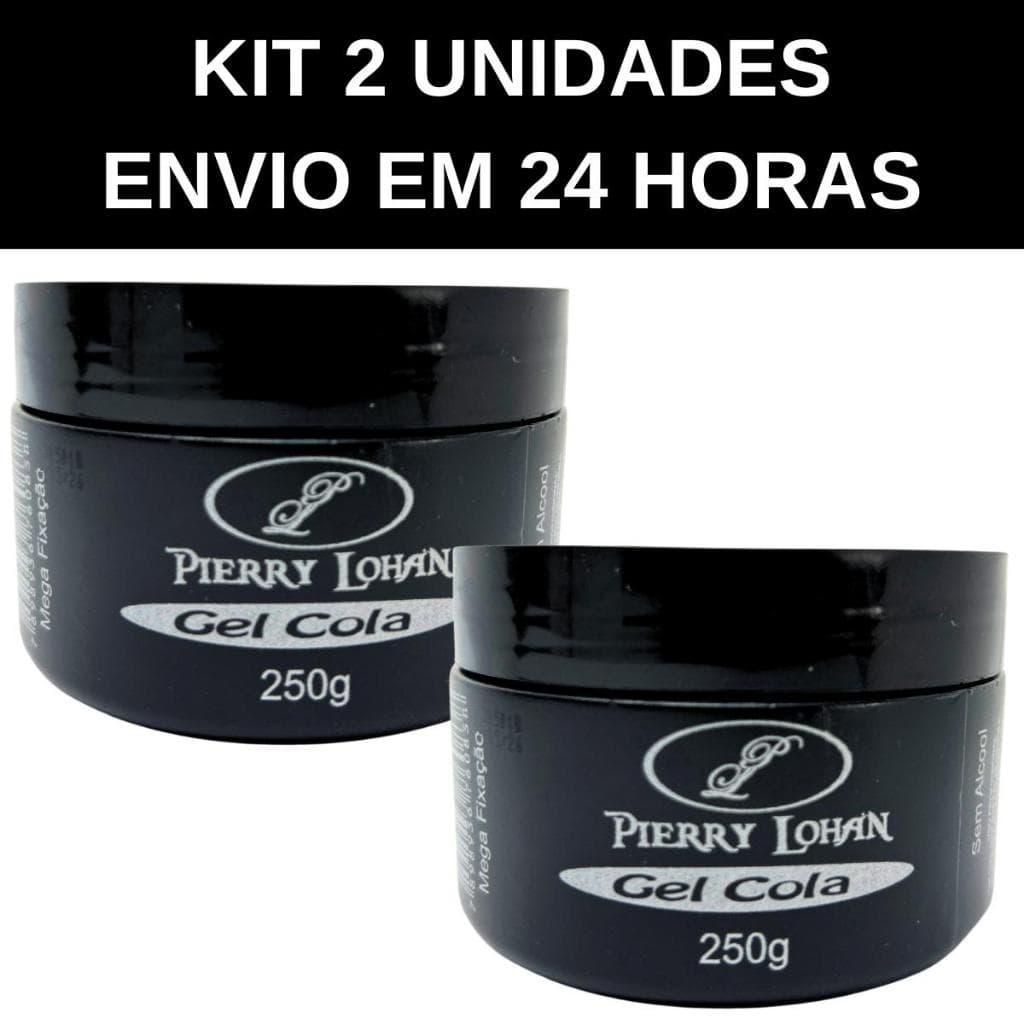 Kit 2 Gel Cola Pierry Lohan Mega Fixação 250g - Envio em 24 horas