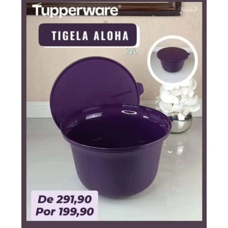 Tupperware Tigela Aloha Mar Profundo 12 Litros