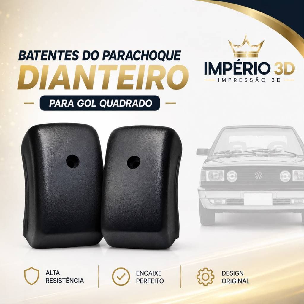 Kit 2 Batentes Parachoque Dianteiro Gol Parati Saveiro Voyage 91/95