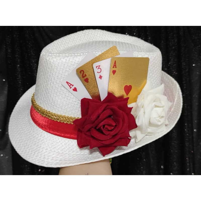 chapéu Panamá navalha Luxo branco , malandra, malandragem  umbanda candomblé personalizado