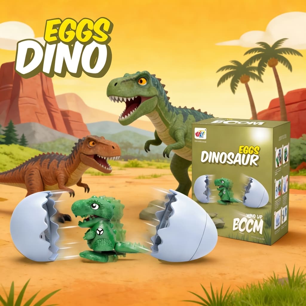 Brinquedo Ovo Surpresa Pula Pula Capivara Dinossauro Animal Saltitante Andar Presente Infantil