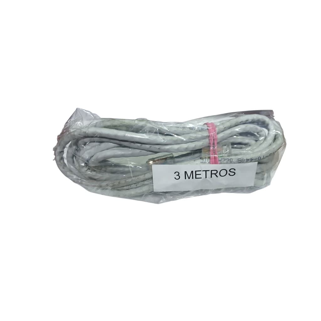 CABO DE REDE JUMPER CABO DE MANOBRA RJ45 3 METROS CAT5-6 CORES BRANCO CINZA AMARELO AZUL PRETO VERMELHO  VERDE