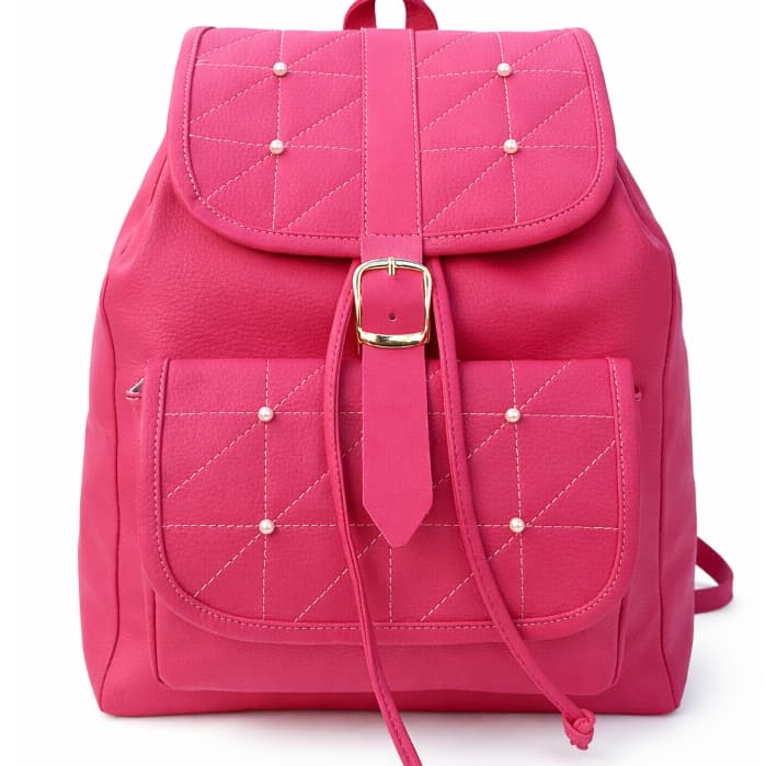 Mochila Feminina para Notebook em Couro Sintético Grande Impermeável Moderna