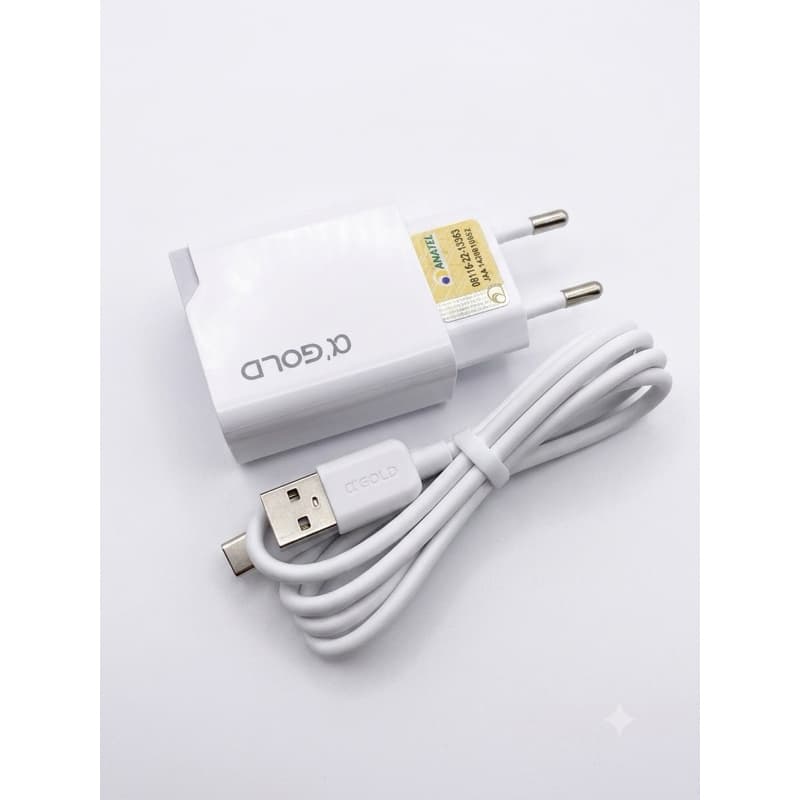 Carregador Turbo USB Type-C - Carregamento Rápido e Portátil