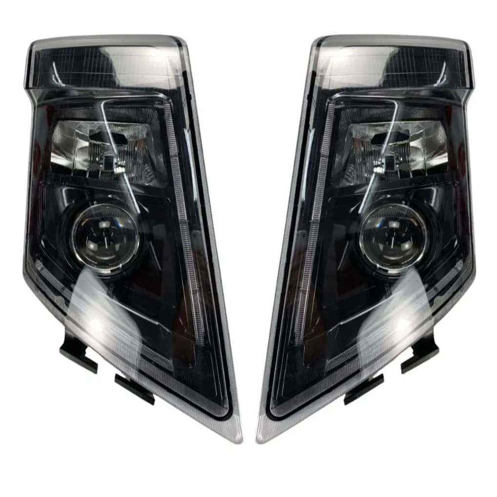 Par Farol Volvo Fh13 2010 A 2014 Máscara Negra Completo