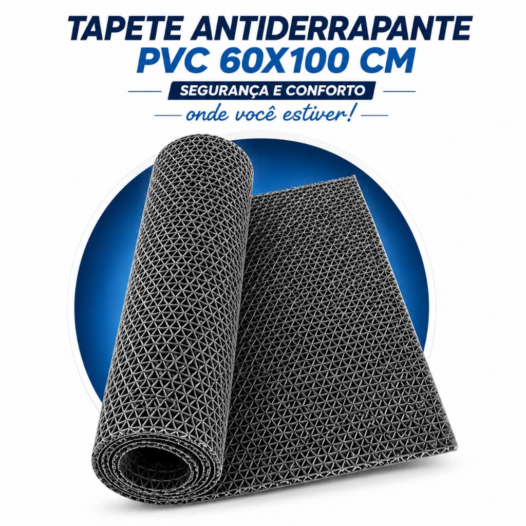 Tapete Antiderrapante Não Escorrega Banheiro Box Piscina Sauna 60x100