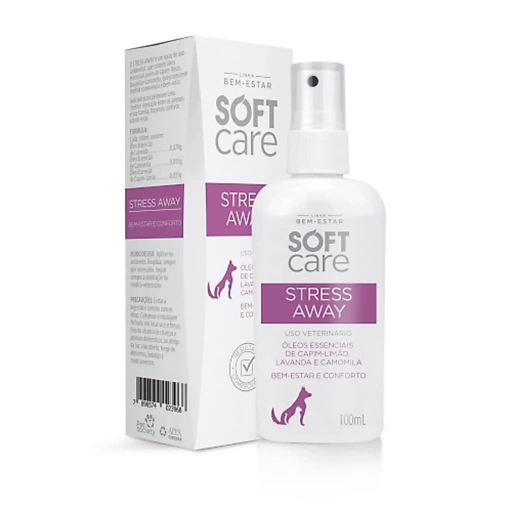 Stress Away Soft Care 100ml | Spray Calmante para Cães e Gatos