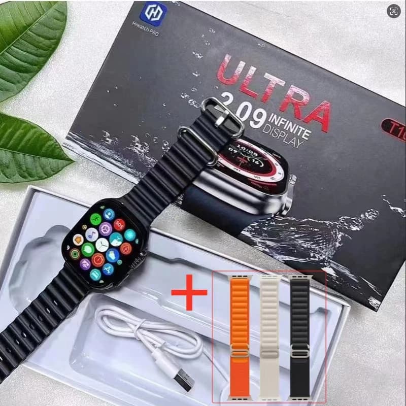 Relógio Inteligente T10 Ultra com Tela HD 2,09 Polegadas smartwach