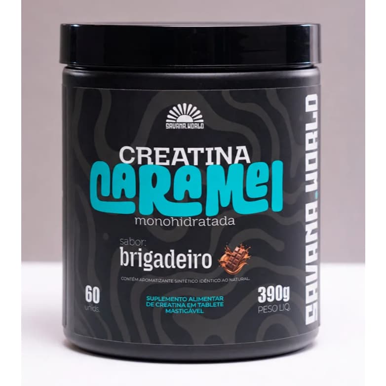 CREATINA CARAMEL - SAVANA - 60und CARAMELOS SABOR:BRIGADEIRO