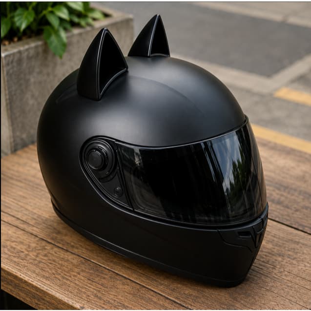Orelha De Gato Acessório Moto Bike Fixar Capacete Dupla FaceaOrelha de Gato para Capacete Par 2 Peças com Fita Dupla Fac