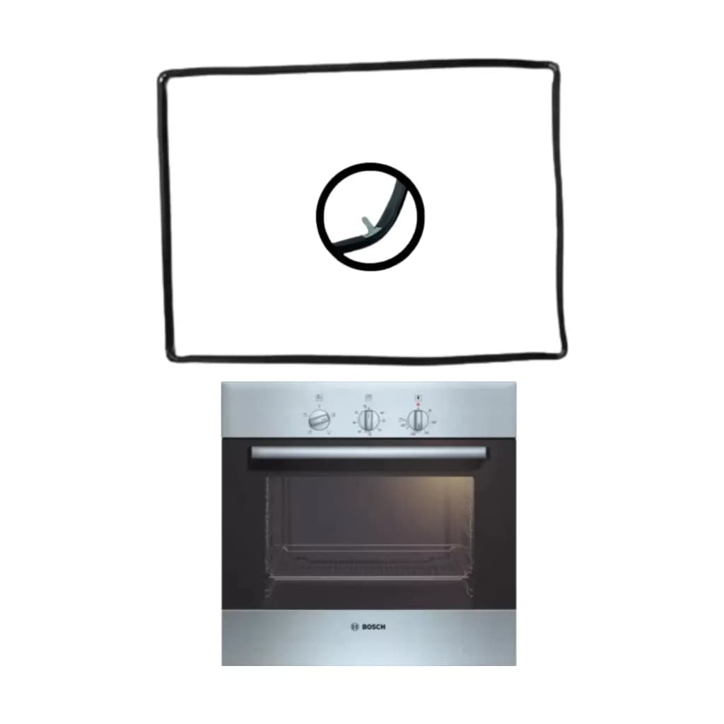 Vedação Para Forno Eletrico Bosch Hbn110250/02 47x34cm | Borracha Gaxeta Guarnição Térmica