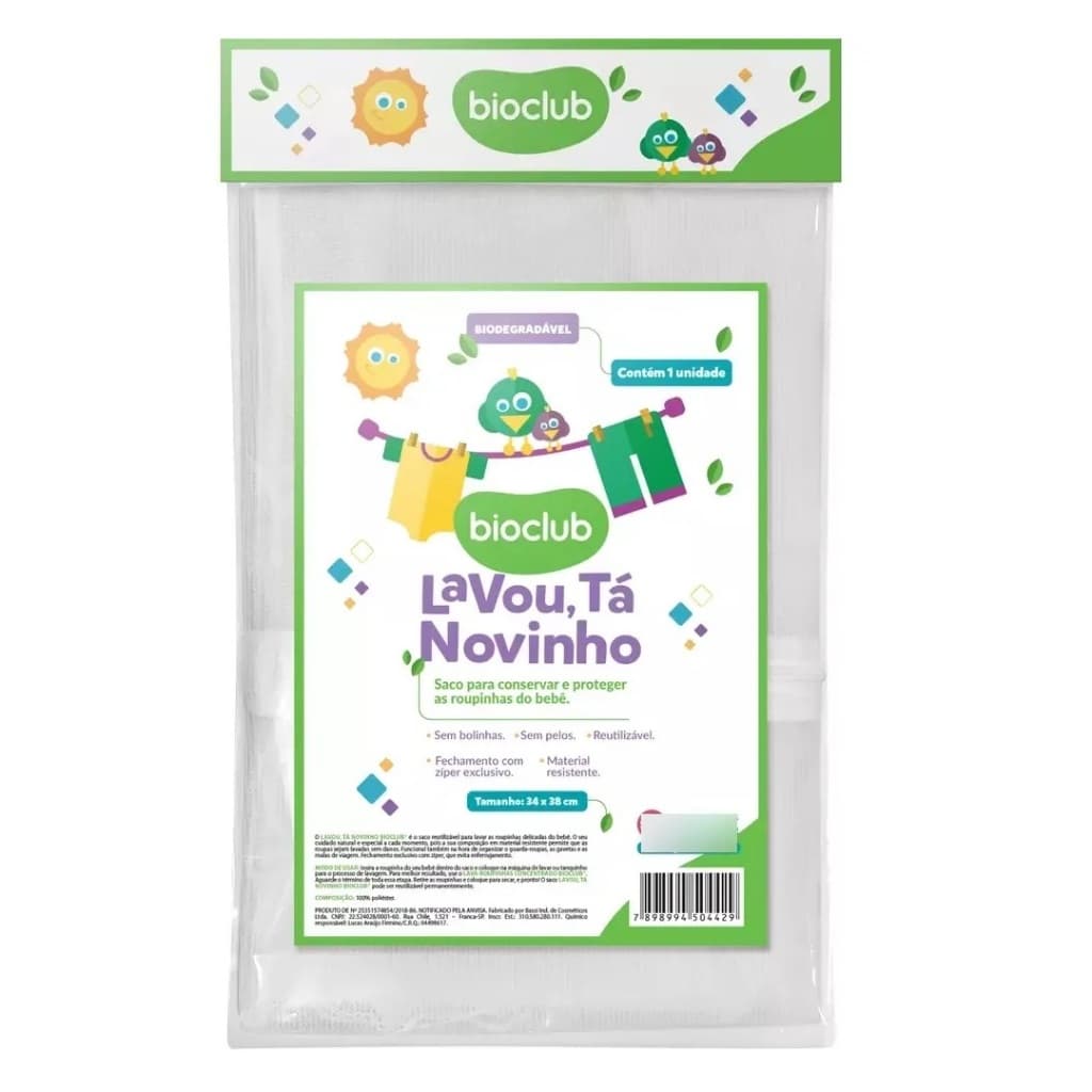 Saco de Lavar Roupas - Lavou Tá Novinho Bioclub®