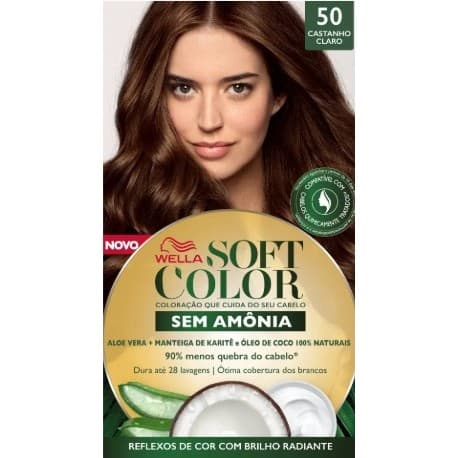 Coloração Soft Color Sem Amônia - Wxz Cor 50 Castanho Claro
