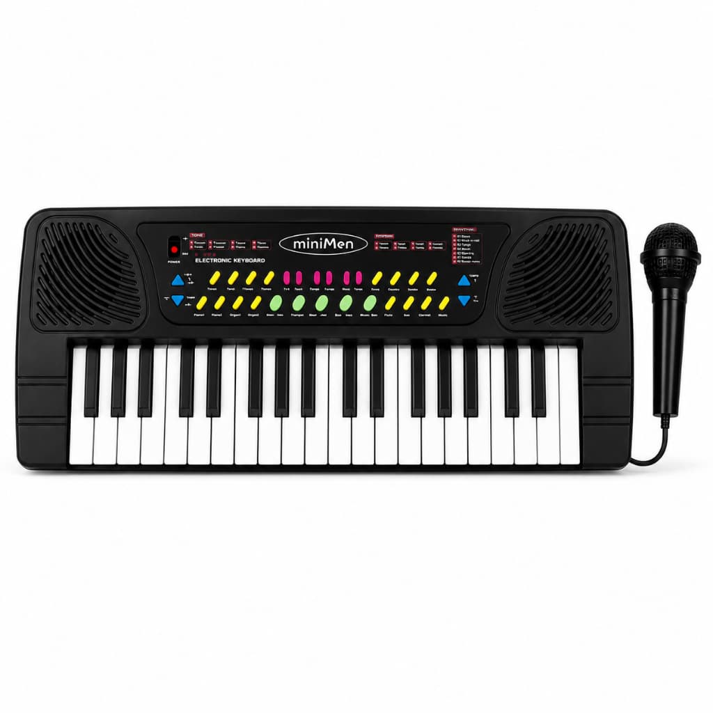 Teclado Piano Infantil 37 Teclas Brinquedo com Microfone Gravador