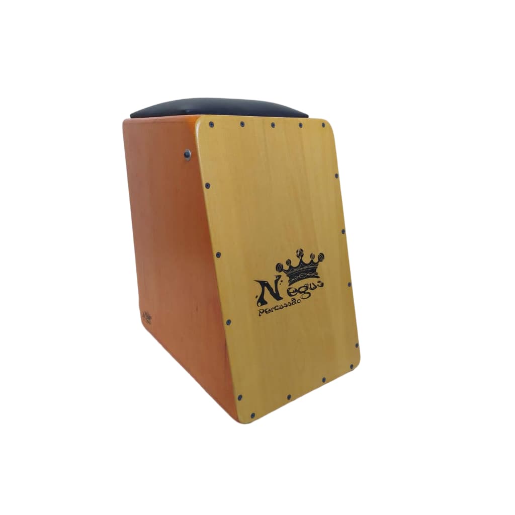 Cajón Negus Percussão ÊpaTop Conforto Eletroacústico uma Captação ou Dupla