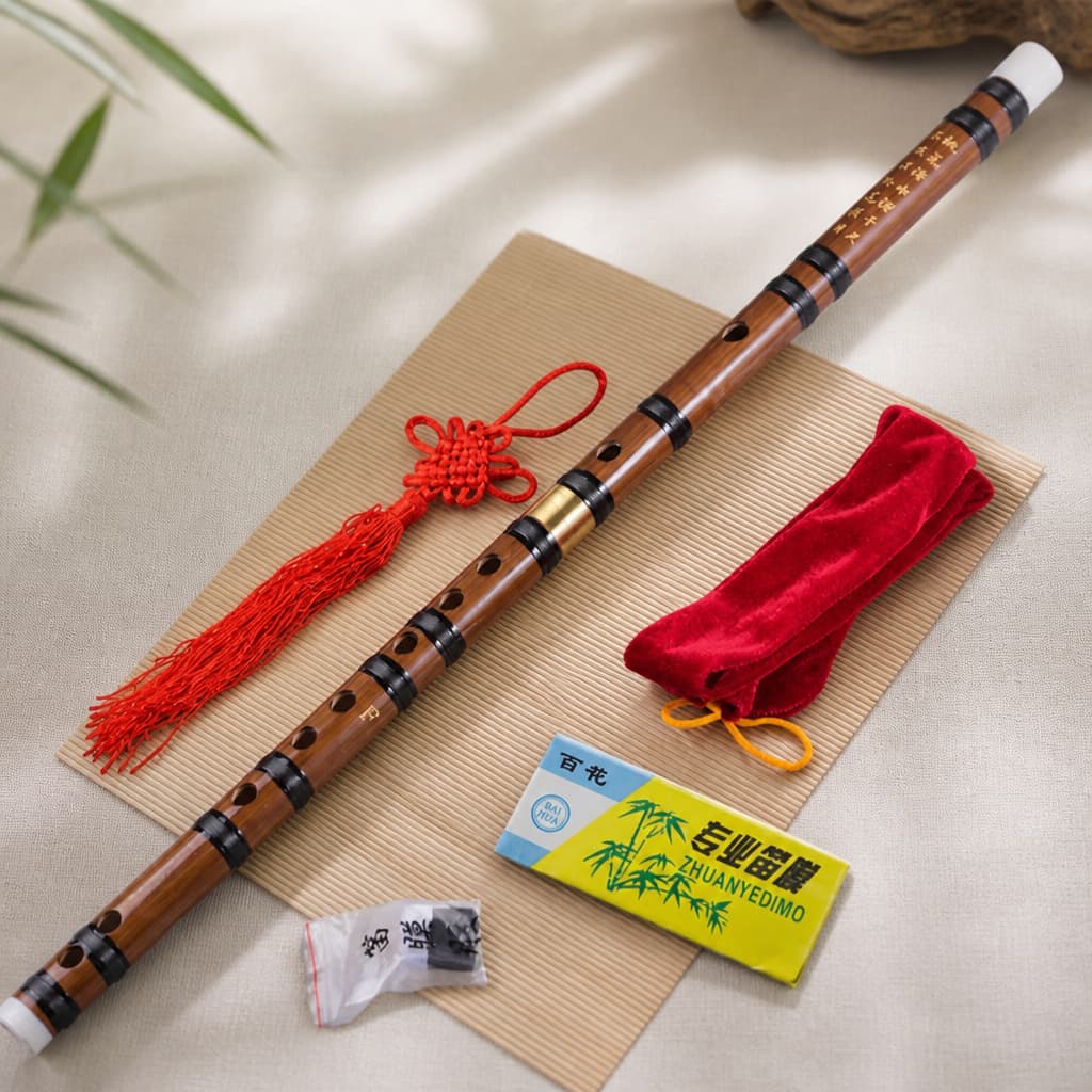 Flauta Transversal  Bambu Profissional Chinesa Nota C