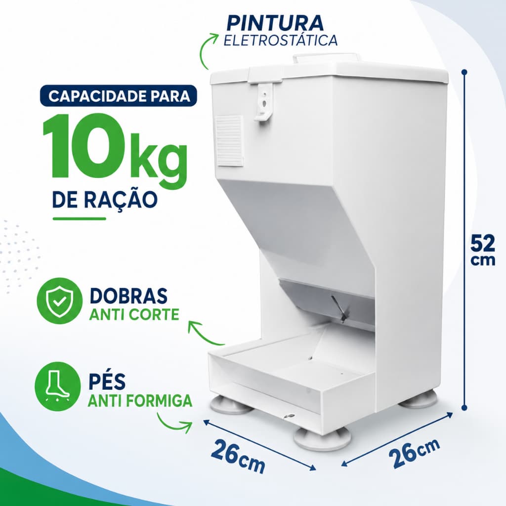COMEDOURO CHAPA ANTI-FORMIGA FERCAR 10KG PARA CÃES