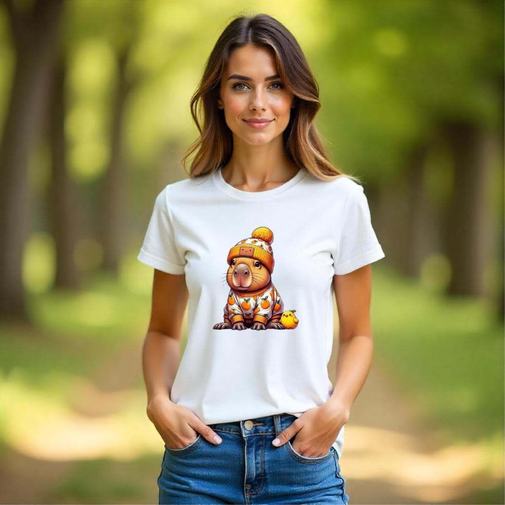 Bella Gis Camiseta Personalizada Capivara Linda Fofa Bailarina Festa Bichinho