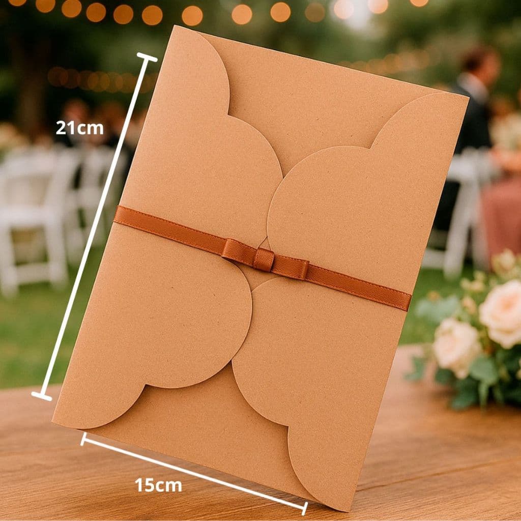 Envelopes para convites de casamento, cartas e telegramas personalizados - Modelo NUVEM