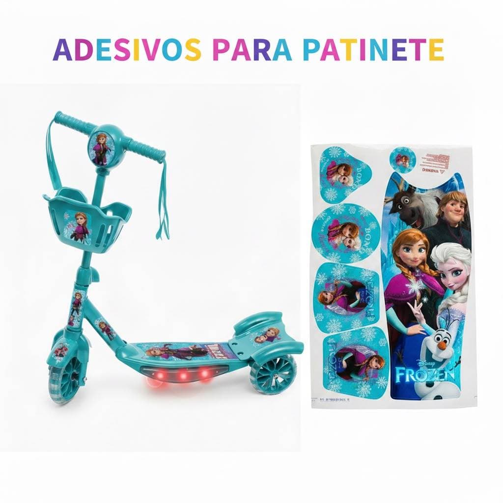 Adesivo original para patinete FROZEN modelo da imagem