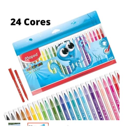CANETINHA 24 CORES MAPED LAVAVEL OCEN COLORPEPS