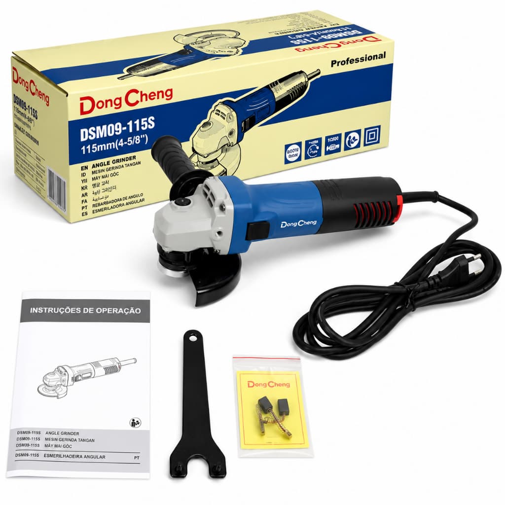 Esmerilhadeira Dong Cheng 800w 4 1/2'' Dsm09-115s - 220v