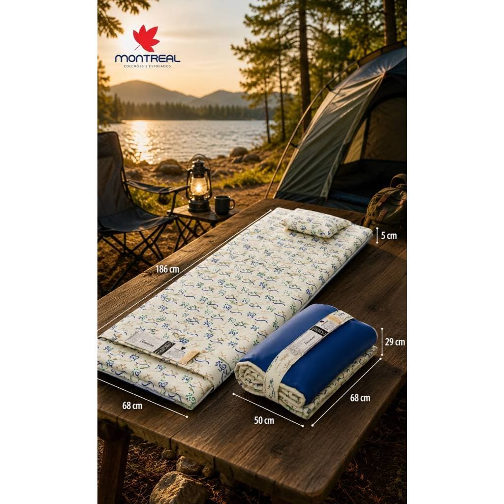 Colchonete Solteiro Camping Montreal Araguaya Confortavel