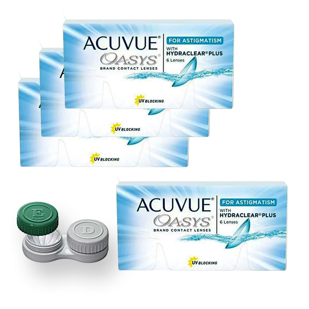 Lente De Contato Acuvue Oasys Tórica Astigmatismo 3 +1  Super Economia