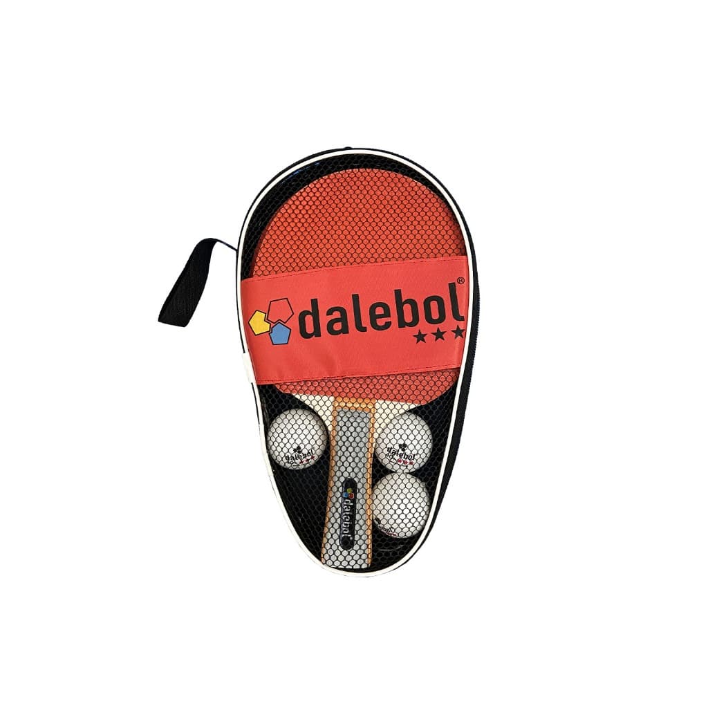 Kit Ping Pong Dalebol 3 Estrelas 2 Raquetes + 3 Bolinhas