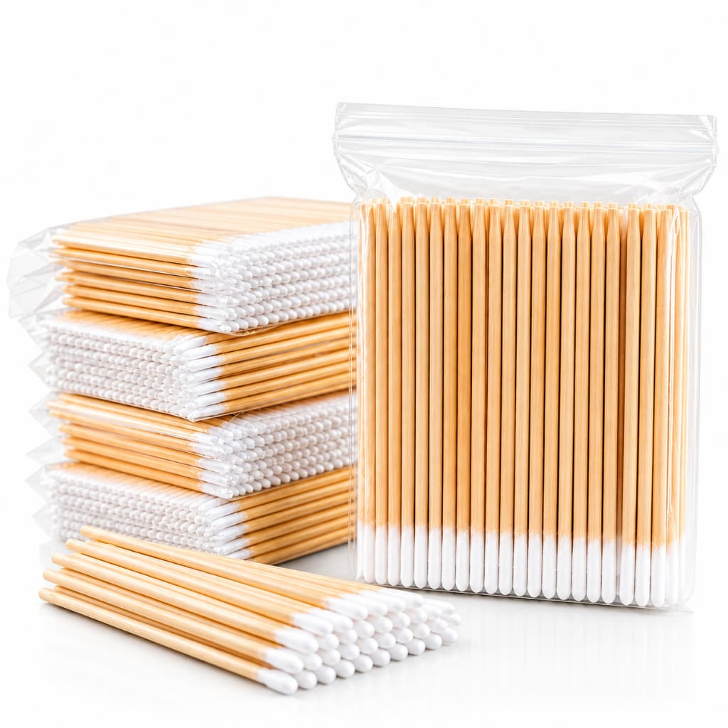 100/200/500/1000 palitos com algodão para Manicure Maquiagem Aplicação de Batom limpeza Cílios Sobrancelhas e Unhas