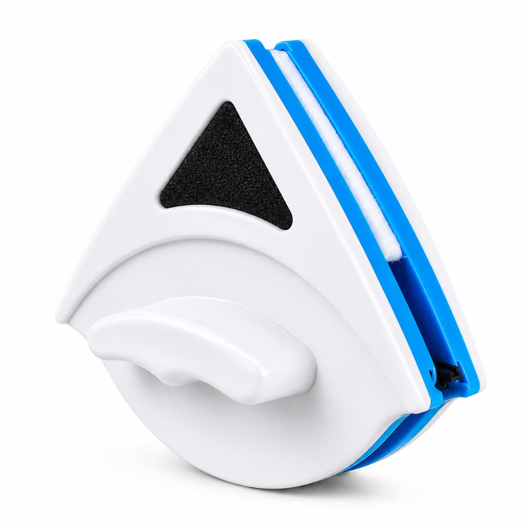 Limpador de Vidro Magnético Dupla Face 3-8mm com Corda de Segurança para Janelas, Box e Portas de Vidro