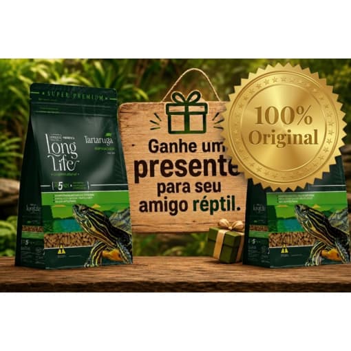 Alimento para Tartaruga Long Life 2 Unidades de 350g (Cada) - Nutrição Completa