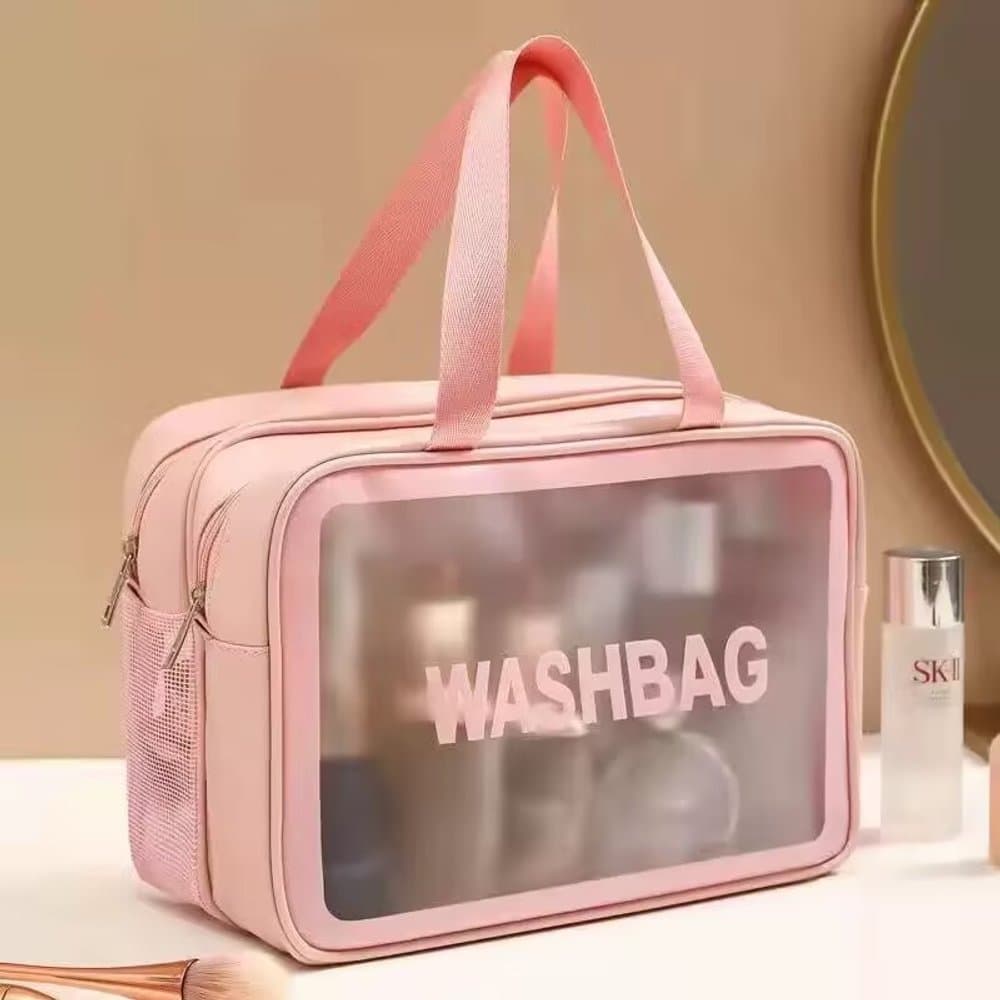 Necessaire Organizadora  Cores Sortidos  Com Alça Para Viagem Maquiagem E Cosméticos Espaçosa Bolsa Multiuso