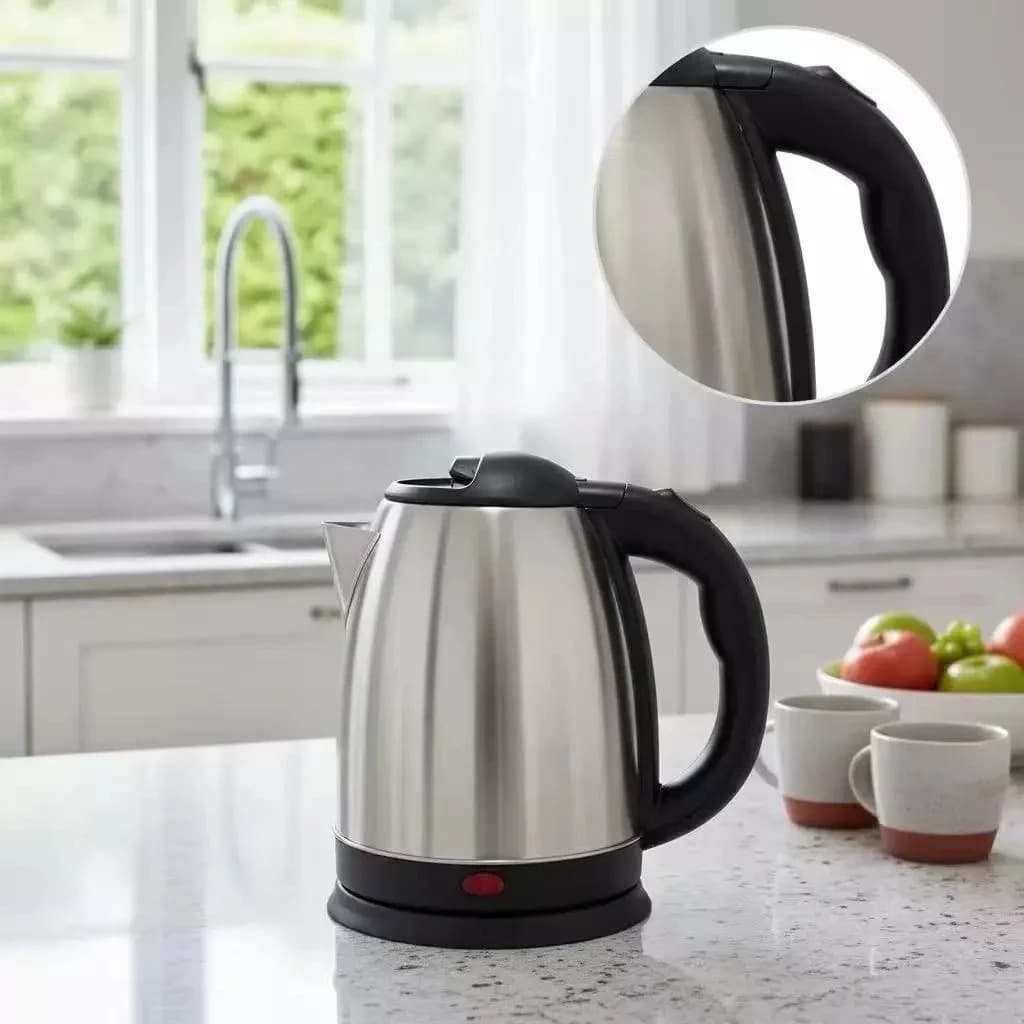 Chaleira Elétrica Inox Desligamento Automático 1500W 220V/127V 1L e 1.8 Litros Aquecer Água