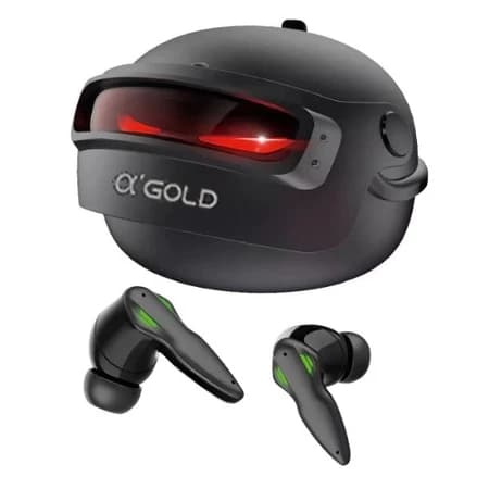 Fone De Ouvido Gamer A' Gold Bluetooth TWS | Baixa Latência |  Microfone Integrado | Bluetooth 5.4 |