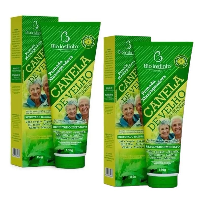 Gel Massageador Canela de Velho BioInstinto 150g Relaxante Corporal para Massagem Muscular