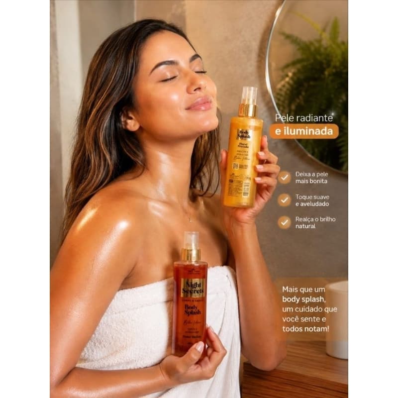 Kit Com 2 Body Splash feminino Brilho Intenso