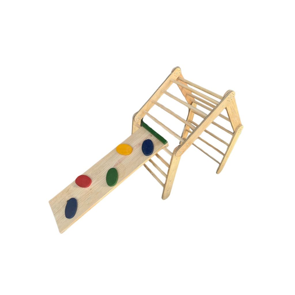 Kit Triangulo Duplo Articulado + Rampa de Escalada Colorida