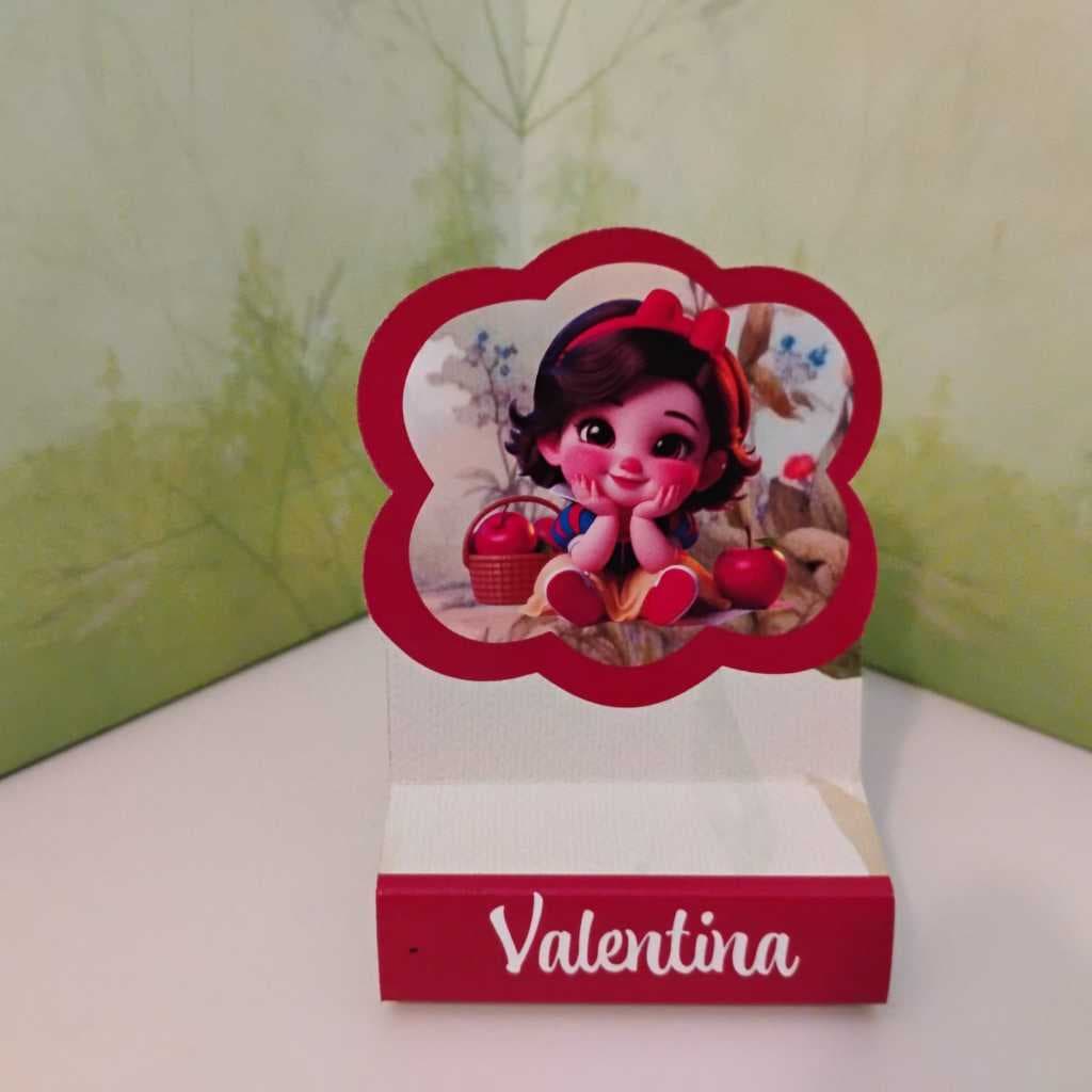 20 Porta Bis duplo Branca de Neve - Lembrancinha de festa infantil - PEGUE E MONTE