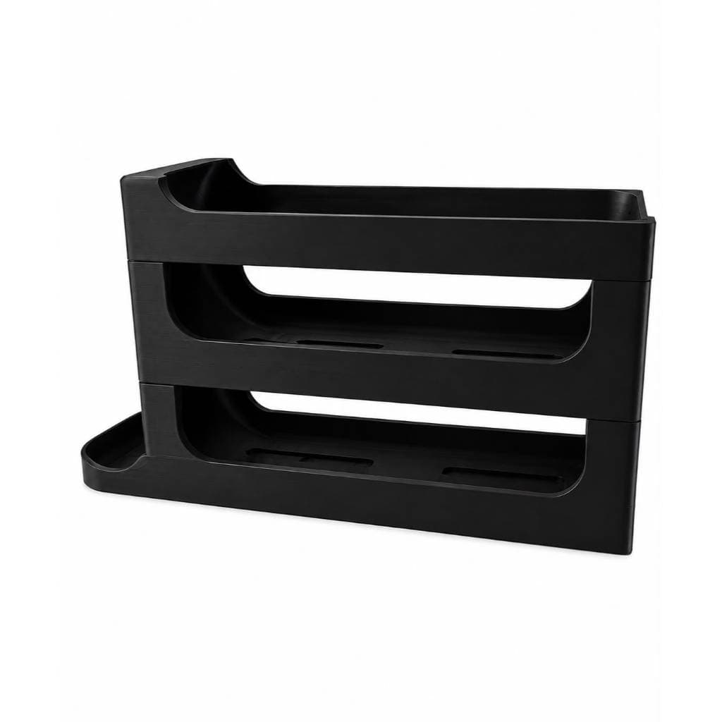 Porta Ovo 3 Andares Automático Deslizante Geladeira Suporte Organizador 30 Ovos 3D