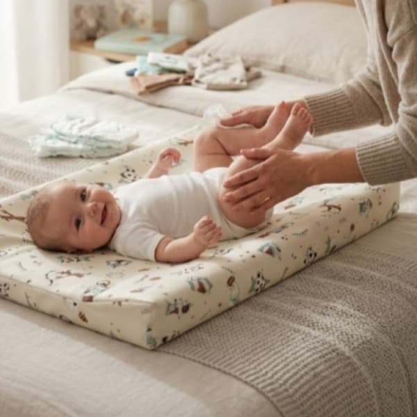 Trocador Bebê Para Cômoda Americano Anatômico Impermeável Macio de Fraldas
