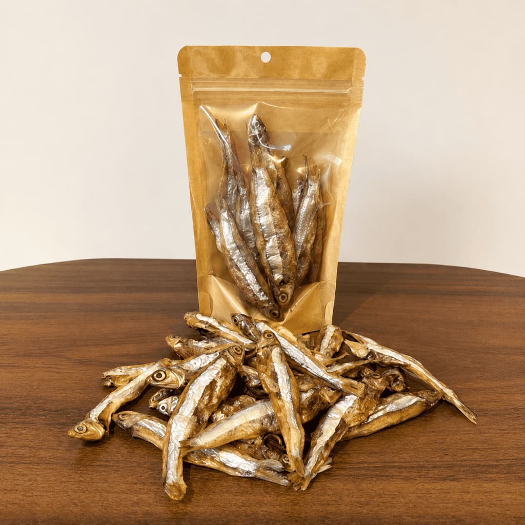 Manjubinha Desidratada para Cachorro 50g | Petisco Natural para Cães | Ômega 3 | Rico em Proteínas