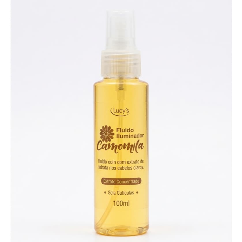 Spray Capilar Clareador de Camomila Lucy's - Brilho Dourado e Selagem de Cutículas