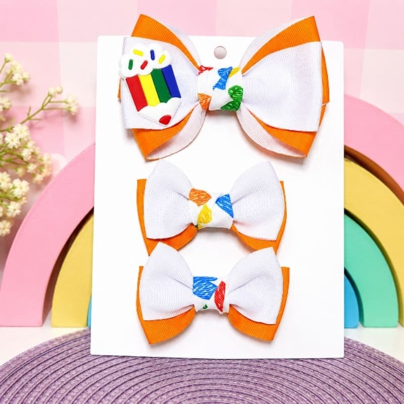 Kit Escolar Laços Infantis ABC Laço Volta às Aulas