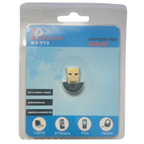 Adaptor USB Bluetooth® 150 Mbps sem fio nano KT-T73 (para computador sem Bluetooth®) adaptador