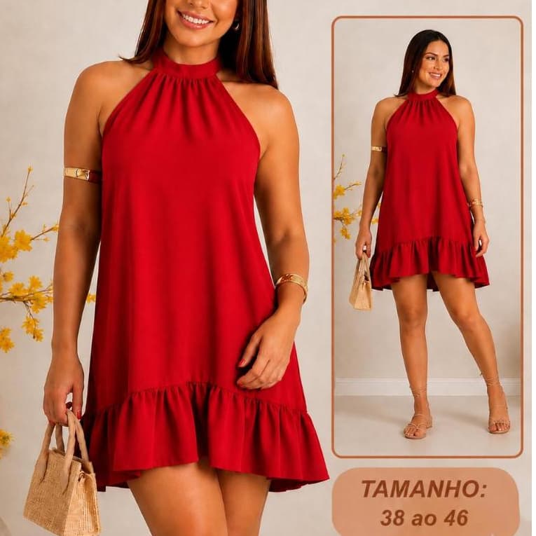 Vestido Feminino Curto Premium | Leve, Soltinho e Elegante