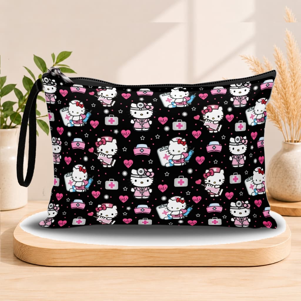 Necessaire Envelope Hello Enfermeira Tecnico Enfermagem Bolsa Organizadora Hospital Porta Jaleco Estetoscopio Facu