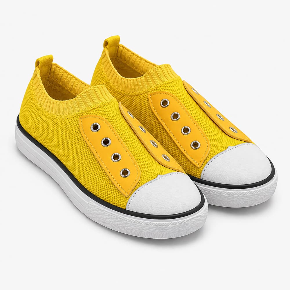 Tênis Meia Star Amarelo Unissex Confortável Leve Estiloso Macio
