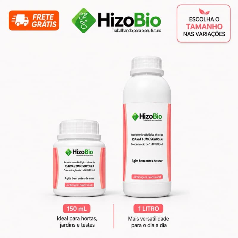 Isaria Fumosorosea Hizobio - Controle Biológico De Psilídeo E Mosca Branca e Mosca da Fruta