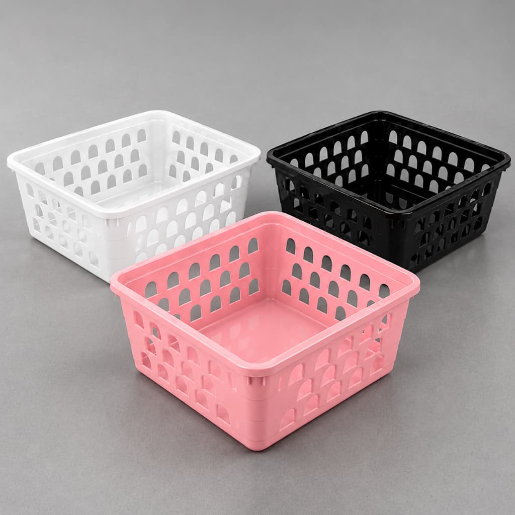 Kit Organizador Plástico Médio Multiuso Gaveta Cozinha 20x15x6cm